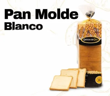 PAN MOLDE BLANCO (delicias de Oro)