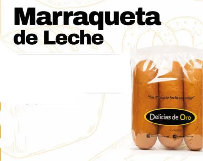 PAQ. MARRAQUETA DE LECHE (delicias de Oro)