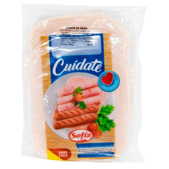 Jamón De Pavo Al Vacio Sofia 200G