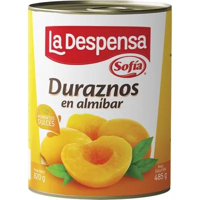 Duraznos en almíbar