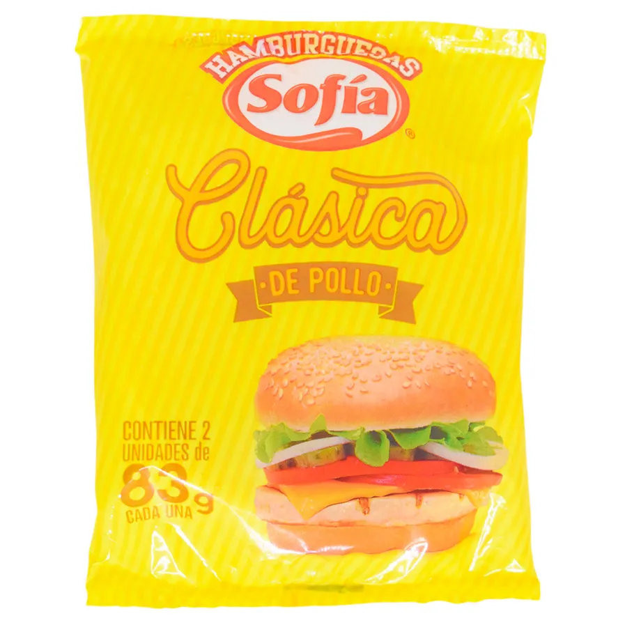 Hamburguesa Pollo Clásica Sofia en sachet Sofia