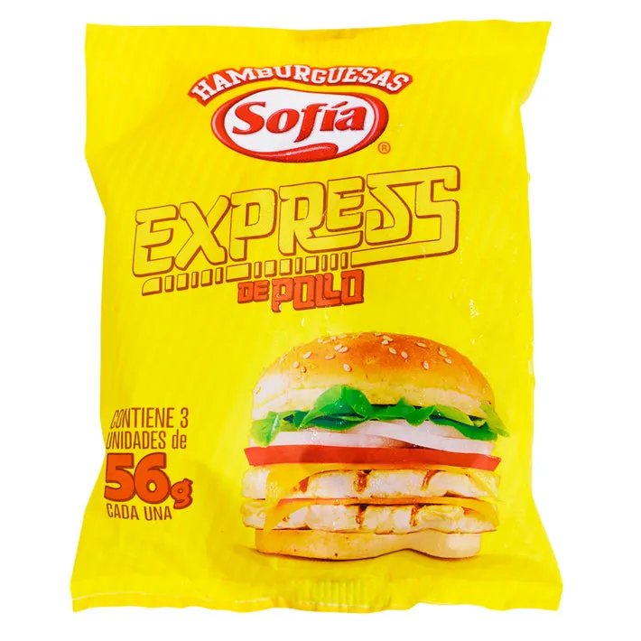 [540035] Hamburguesa Sofia 56 Pollo Express 3 Unidades Sofia