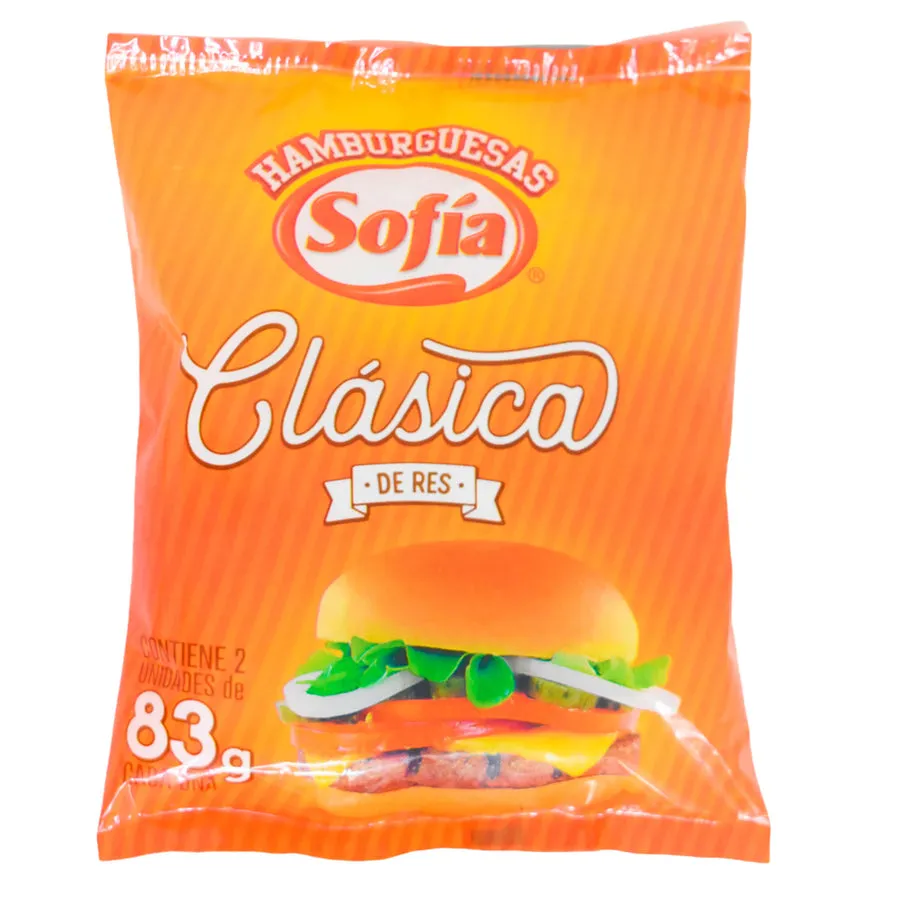 Hamburguesa Clásica Sofia Carne De Res 83G