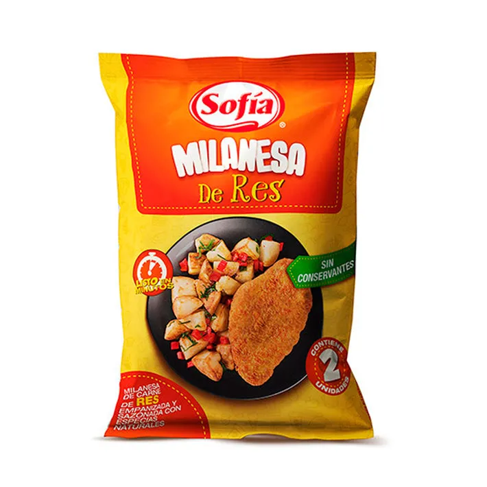 SOFIA Milanesa de Res en sachet