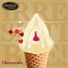 Delizia helado Cono Tentacion Cheesecake