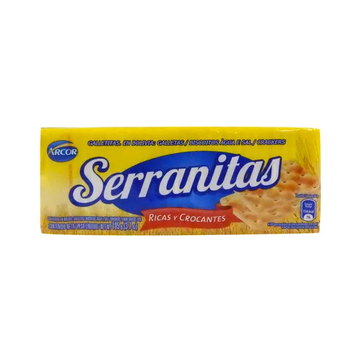 Serranitas Galletas De Agua X 105G Arcor
