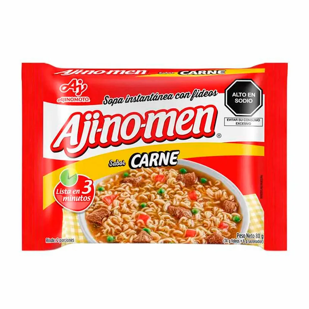 Sopa instantánea Ajinomen Sabor Carne 