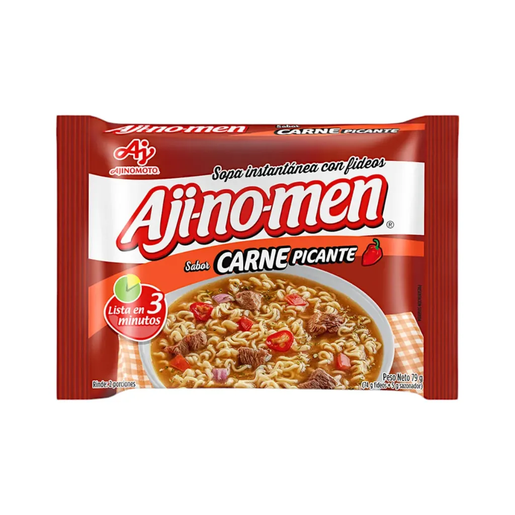 Sopa instantánea Ajinomen Sabor Carne picante