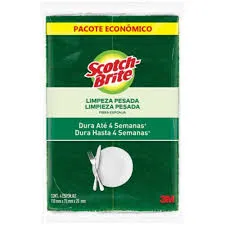 Esponja scotch brite Limpieza Pesada X 4U