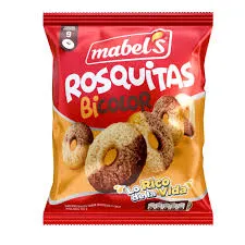 Rosquitas Bicolor Mabels chocolate y coco 250gr