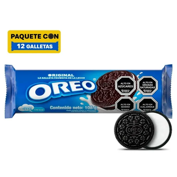Oreo Galletas Chocolate Con Vainilla X 108G 