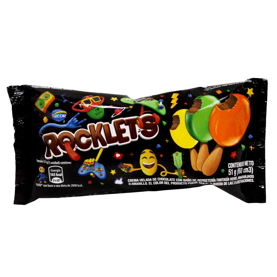 Arcor Helado Rocklets Palito X Unidad