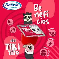 [2744] Delizia Yogurt Tiki Tito Yogurt Sabor Frutilla X 50G