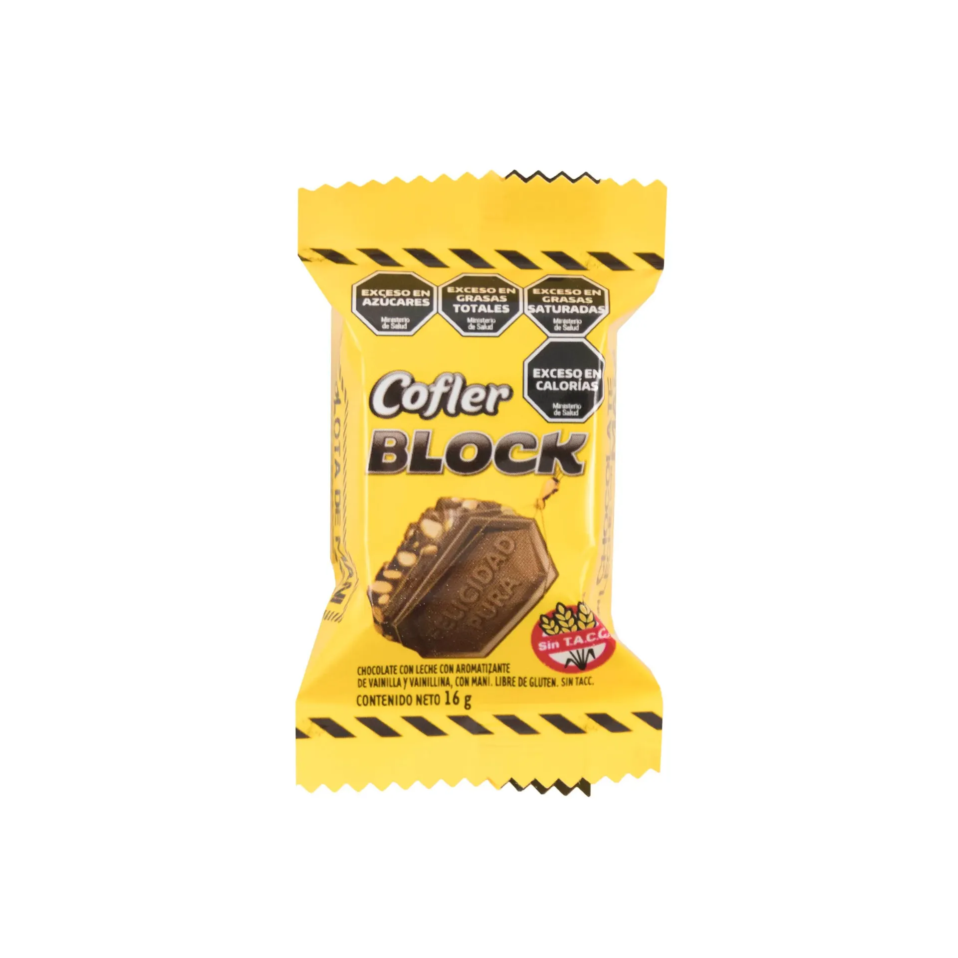 CHOCOLATE CON MANI COFLER BLOCK 16GR