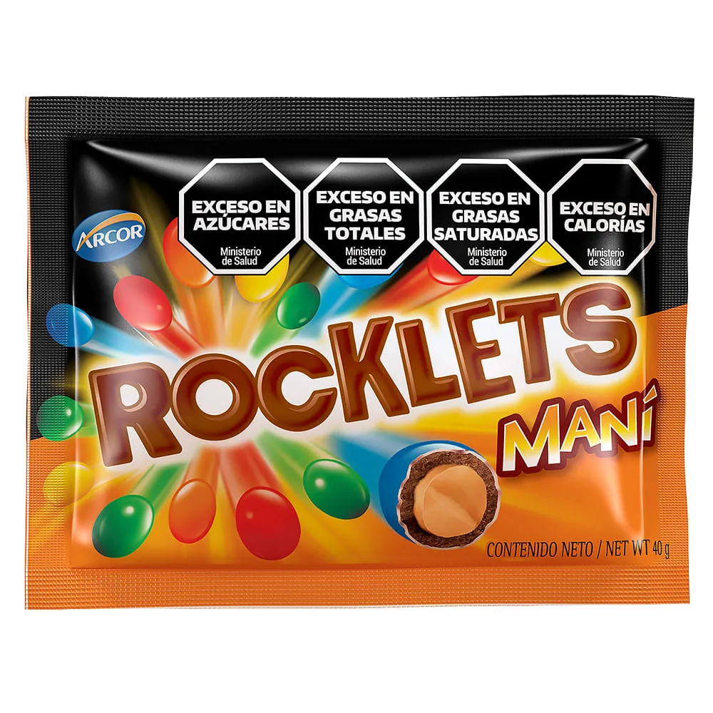 [1012145] Rocklets Mani Con Chocolate Confitado X 40Gr