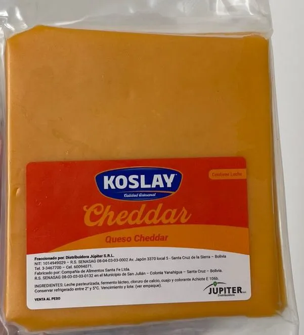 QUESO CHEDDAR KOSLAY AL VACIO 100GR