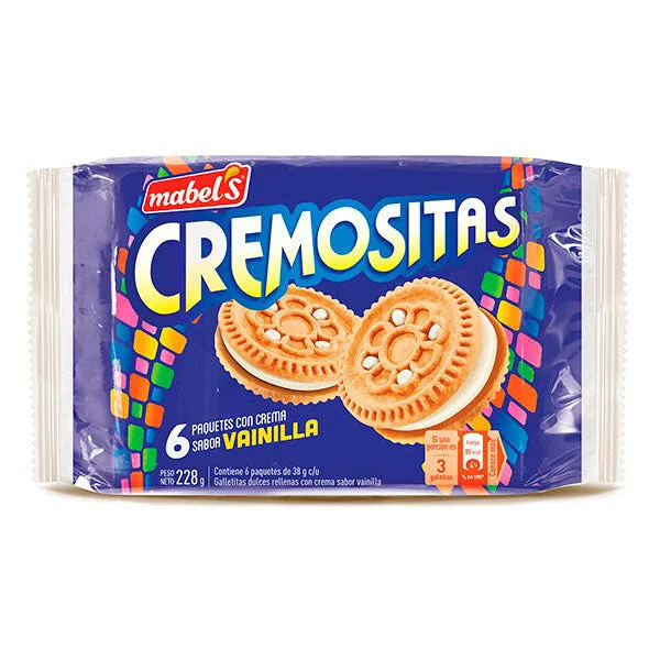 Cremositas Galleta vainilla X 38G