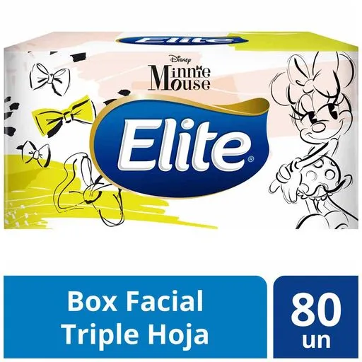 Pañuelo Facial Elite Familiar Paquete X 80 Und