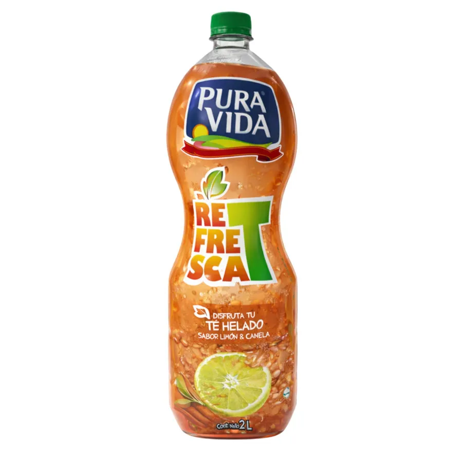 Té Helado Pura Vida Sabor Limon Y Canela X 2Lt