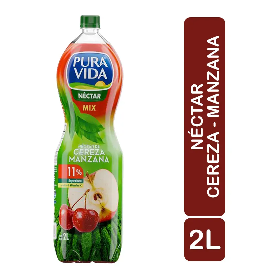 [F04135] Nectar Pura Vida Cereza Manzana 2 L
