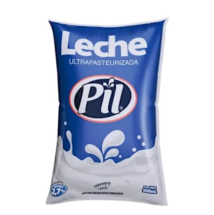LECHE PIL NATURAL UHT BOLSA 900ML