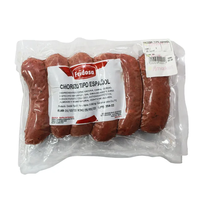 [02070305] CHORIZO PICANTE PRECOCIDO FRIDOSA 500G