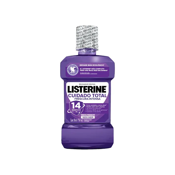 Enjuague Bucal Listerine Cuidado Total Zero Menta Premium X 500ML
