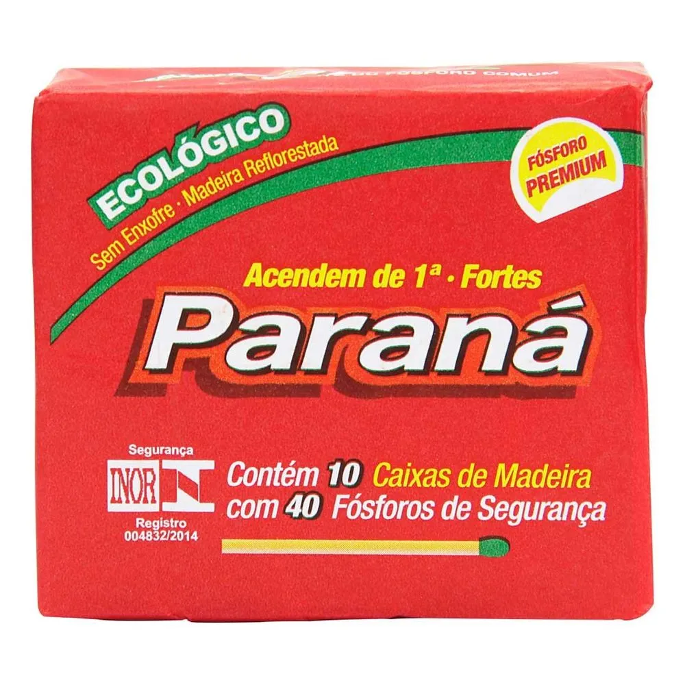 [22fos02] FOSFORO PARANA CAJA X40U