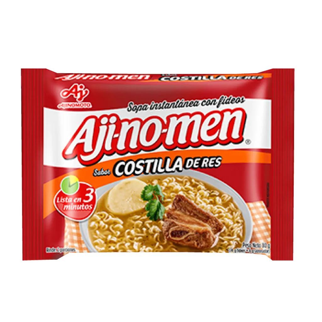 Sopa instantánea Ajinomen costilla de res