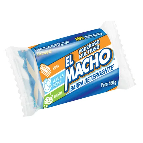 Barra Detergente El Macho Multiuso AZUL X 220G