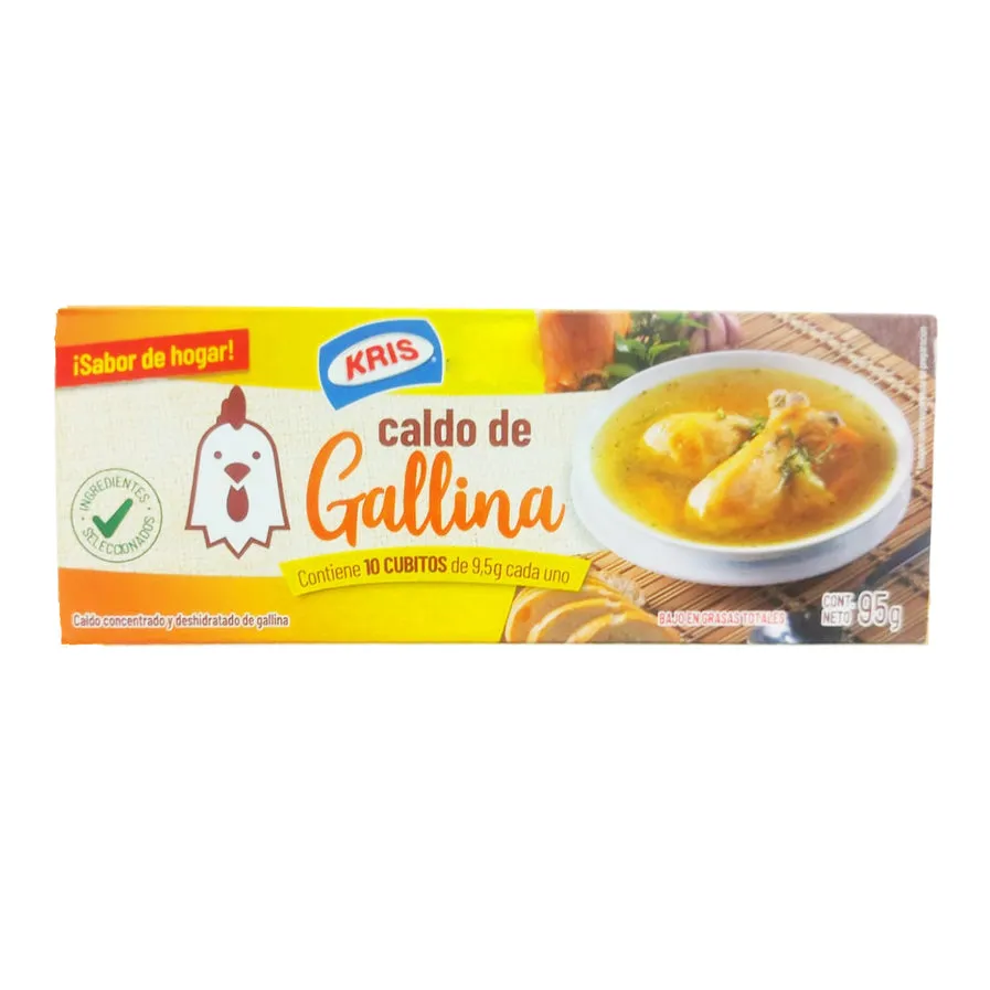 Caldo De Gallina Kris En Cubo X 95G