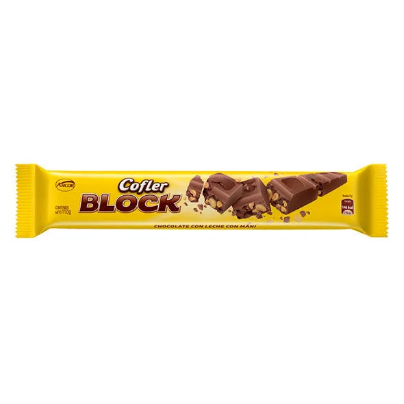 [1011283] Cofler Block Chocolate Leche Con Mani X 110G