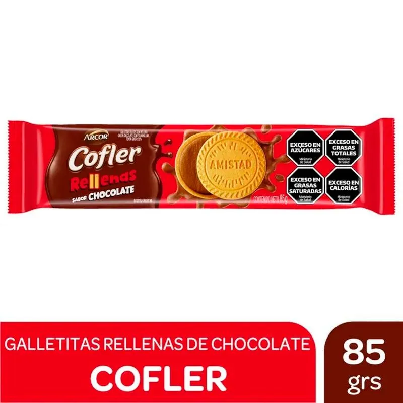 [1014378] Galletitas Cofler Rellenas De Chocolate 85 G LLEVANDO 2