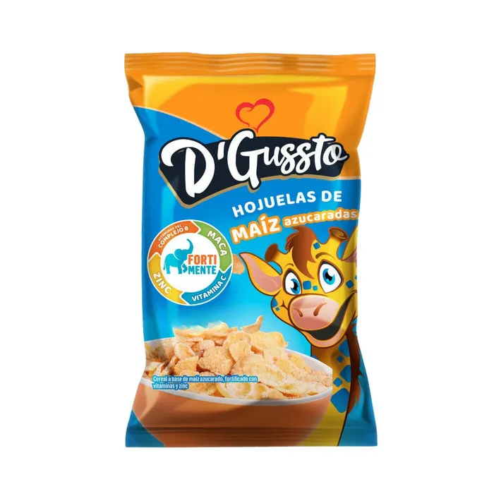 Cereal Dgussto Hojuelas De Maíz Azucaradas X 25G