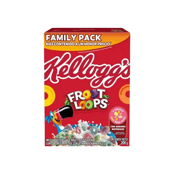 Cereal Kelloggs Froot Loops X 200G
