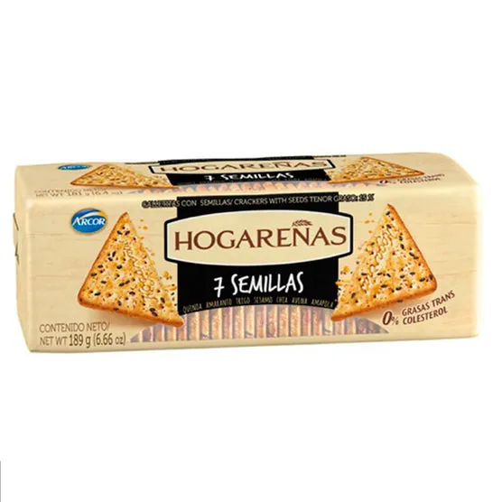 Galleta Arcor Hogareña 7 Semillas 181 gr