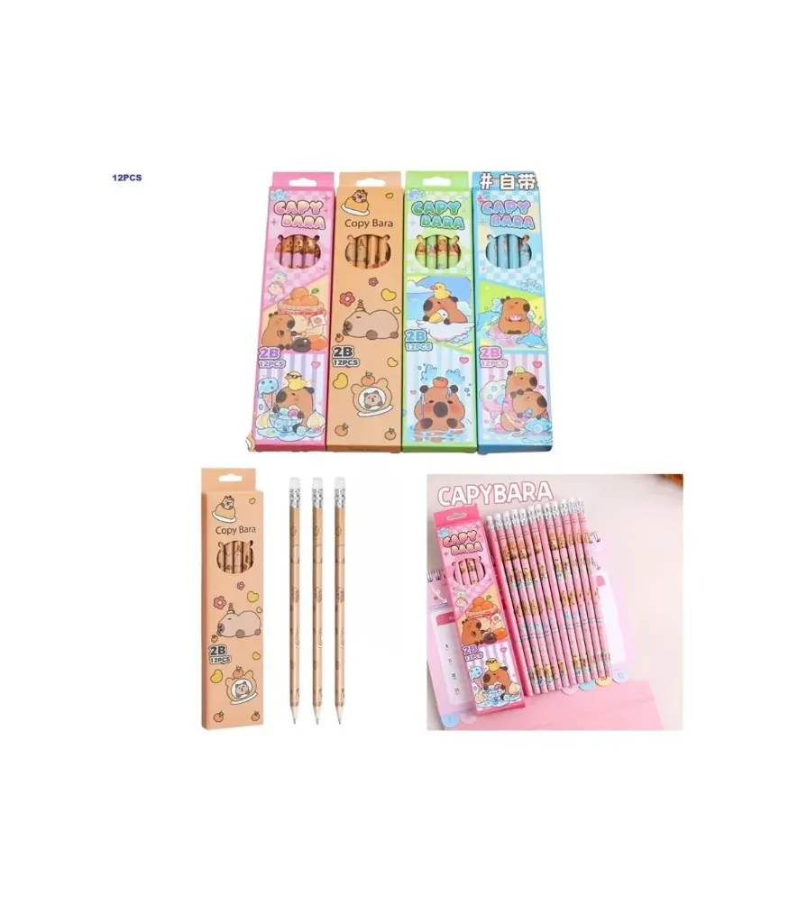 LAPIZ DE PAPEL 12PCS CAPYBARA 3697