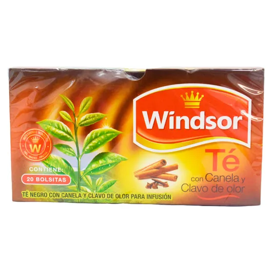 [287210809] Té Windsor Con Canela Y Clavo De Olor X 20 Unidades