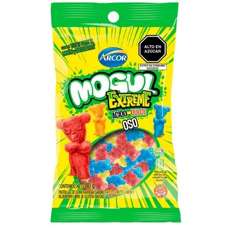 Mogul Oso Extreme Sabor Tutti Frutti X 80Gr