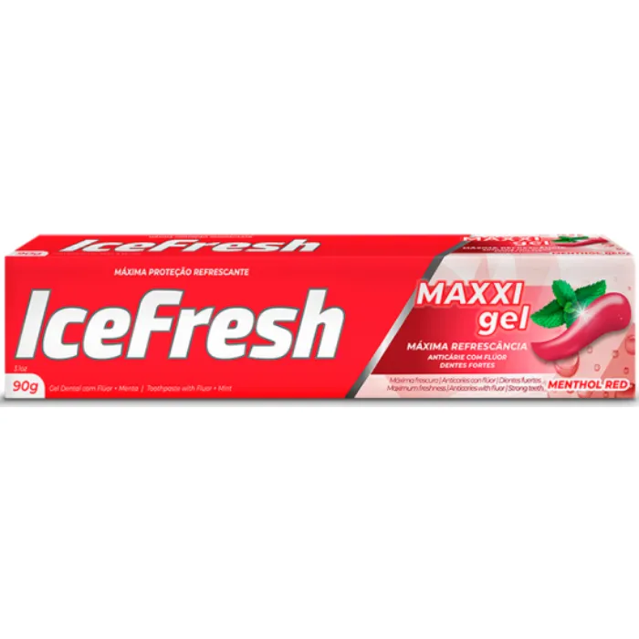 [7896425511053] Icefresh Gel Dental Menthol Red X 90 Gr