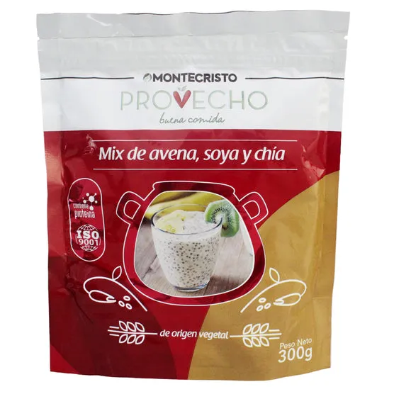 Mix Provecho De Avena Soya Y Chía X 300G