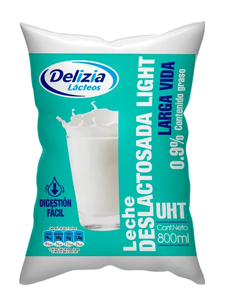 DELICIAS Leche Deslactosada Light  800 ml