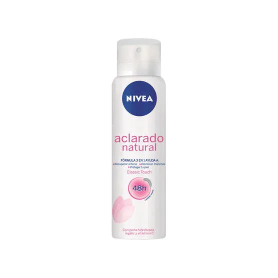 [212090107] Nivea Aerosol Aclarado Natural Classic Touch X 150Ml