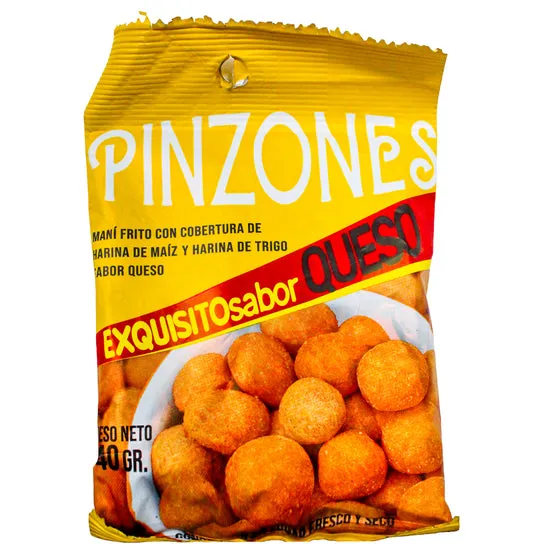 [33010340] Mani Frito Pinzones Sabor Queso X 40G
