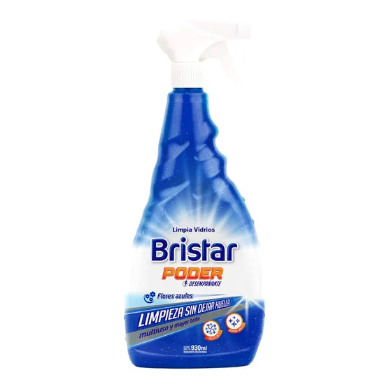 [300892] Limpia Vidrios Bristar Flores Azules Con Gatillo X 930Ml