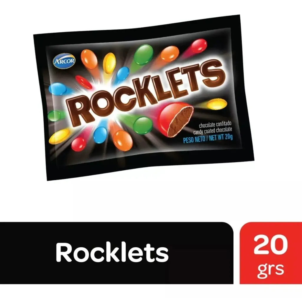 ARCOR ROCKLETS CHOCOLATE X 20GR