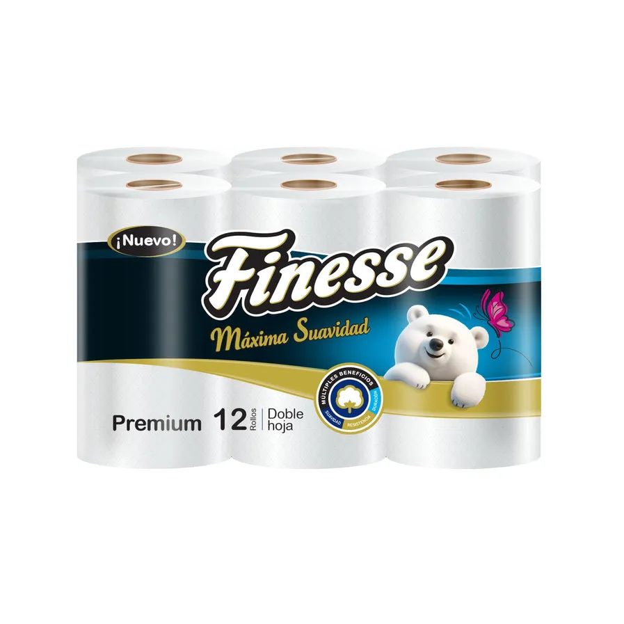 [44047] Papel Higiénico Finesse Dh Premium X 12 Rollos