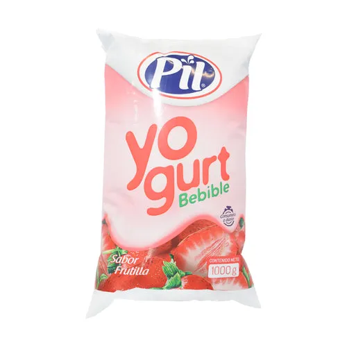 [F02042] Pil Yogurt Bebible Sabor A Frutilla X 1 L