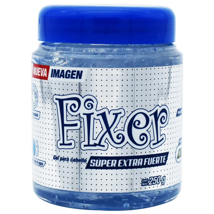 [12411001] Gel Para Cabello Fixer Super Extra Fuerte X 250G
