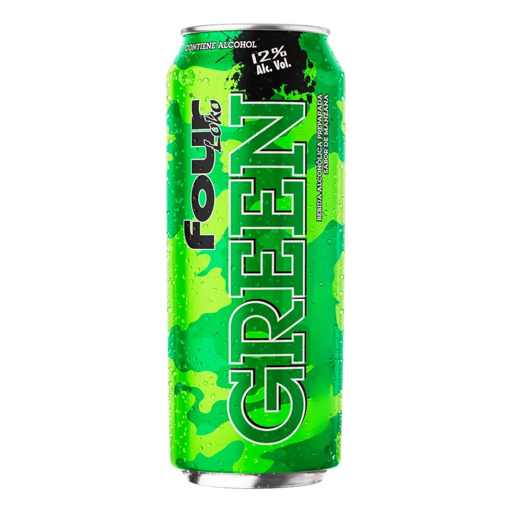 Bebida Alcohólica Four Loko Lata Verde X 695Ml 
